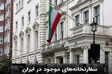 سفارت خانه های موجود در ایران
